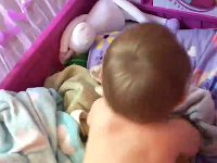 Screen Shot 2017-10-15 at 3.45.38 PM  Liam snuggles in the blankets